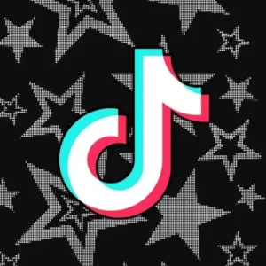 imagem do tiktok com estrelas atrás