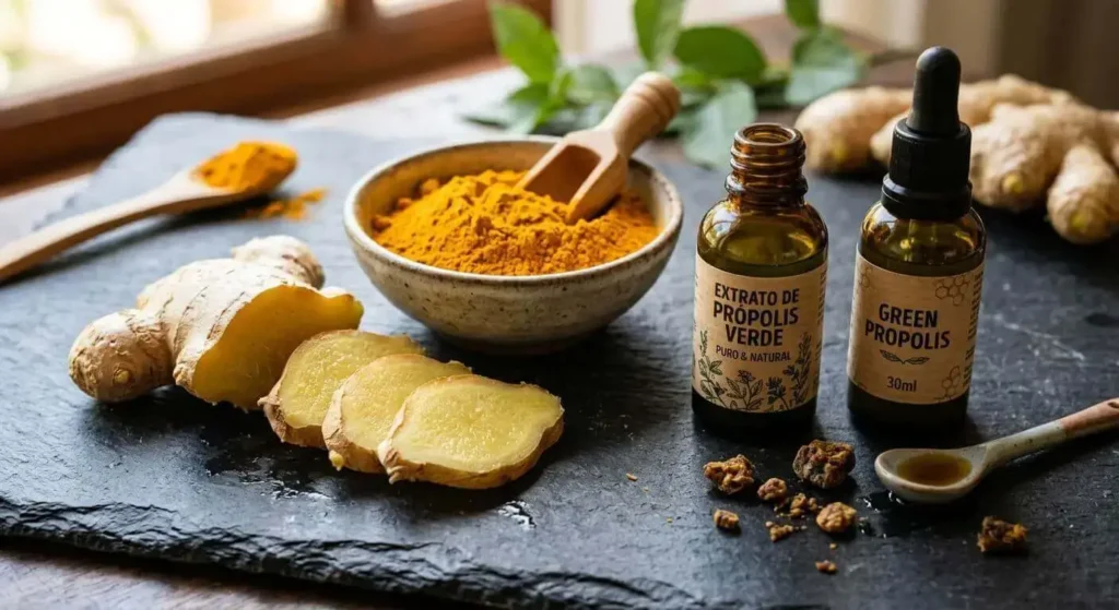 Ingredientes naturais do kit imunidade para complementar os benefícios da n acetilcisteína - Blog RadarPratico