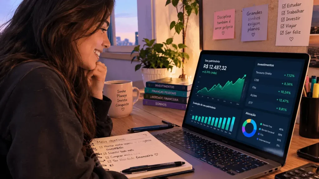 feliz aprendendo a investir após descobrir onde não gastar dinheiro - Blog RadarPratico