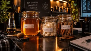 Ingredientes naturais como mel e alho usados como remédio caseiro para dor de garganta - Blog RadarPratico